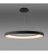 Niseko Ring Pendant 90cm 66W LED, 3000K-6000K Tuneable, 4200lm, Remote Control, Black, 3yrs Warranty