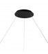 Niseko Ring Pendant 90cm 66W LED, 3000K-6000K Tuneable, 4200lm, Remote Control, Black, 3yrs Warranty