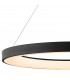 Niseko Ring Pendant 90cm 66W LED, 3000K-6000K Tuneable, 4200lm, Remote Control, Black, 3yrs Warranty