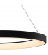 Niseko Ring Pendant 90cm 66W LED, 3000K-6000K Tuneable, 4200lm, Remote Control, Black, 3yrs Warranty