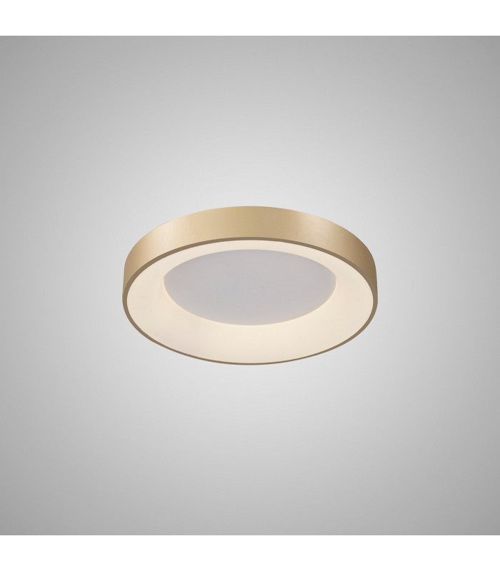 Niseko Ring Ceiling 45cm 30W LED, 3000K, 2250lm, Gold, 3yrs Warranty