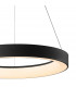 Niseko Ring Pendant 45cm 30W LED, 3000K-6000K Tuneable, 2100lm, Remote Control, Black, 3yrs Warranty