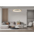 Niseko Ring Pendant 65cm 50W LED, 3000K-6000K Tuneable, 3500lm, Remote Control, Black, 3yrs Warranty