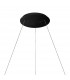 Niseko Ring Pendant 65cm 50W LED, 3000K-6000K Tuneable, 3500lm, Remote Control, Black, 3yrs Warranty