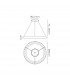 Niseko Ring Pendant 65cm 50W LED, 3000K-6000K Tuneable, 3500lm, Remote Control, Black, 3yrs Warranty