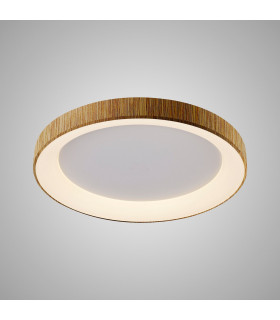 Niseko Ring Ceiling 65cm 48W LED, 3000K, 3900lm, Wood, 3yrs Warranty