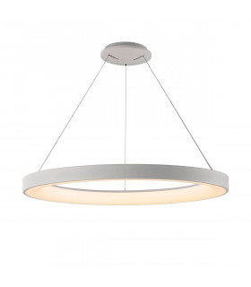 Niseko Ring Pendant 90cm 66W LED, 3000K-6000K Tuneable, 4200lm, Remote Control, White, 3yrs Warranty