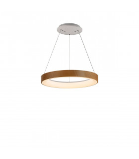 Niseko Ring Pendant 45cm 32W LED, 3000K-6000K Tuneable, 2560lm, Remote Control, Wood, 3yrs Warranty