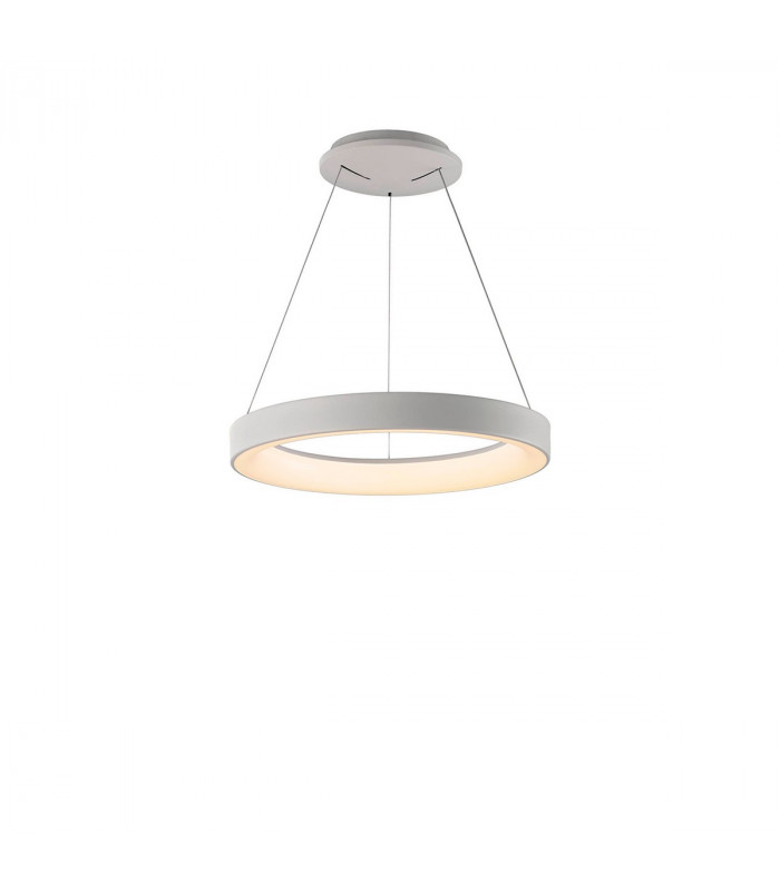 Niseko Ring Pendant 45cm 30W LED, 3000K-6000K Tuneable, 2100lm, Remote Control, White, 3yrs Warranty