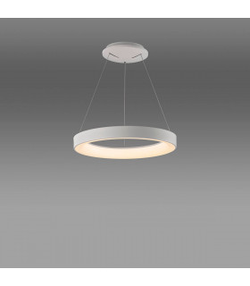 Niseko Ring Pendant 45cm 30W LED, 3000K-6000K Tuneable, 2100lm, Remote Control, White, 3yrs Warranty