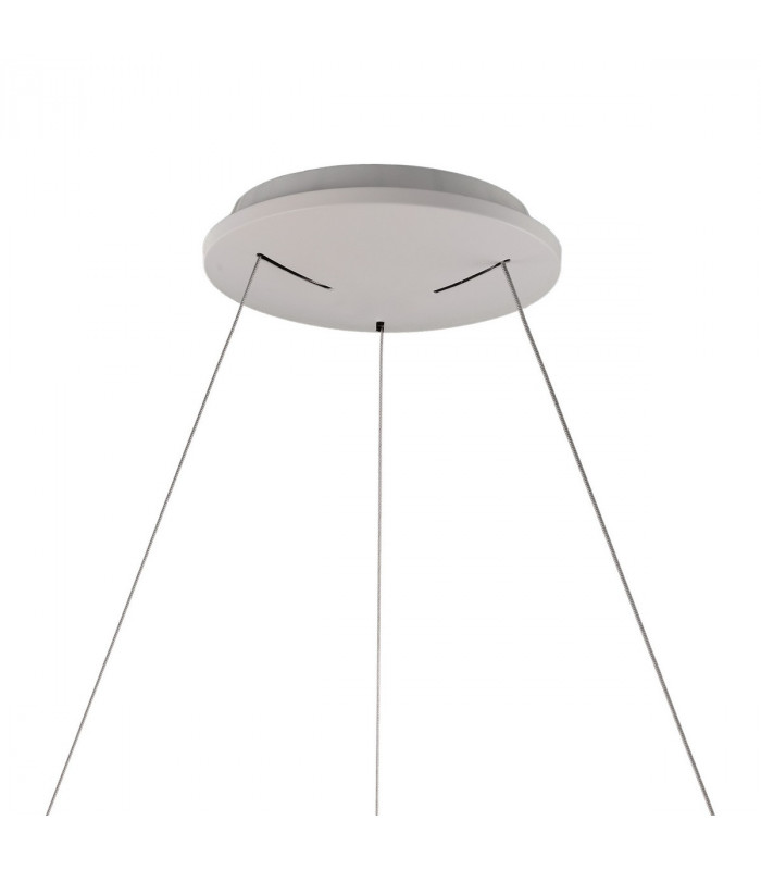 Niseko Ring Pendant 45cm 30W LED, 3000K-6000K Tuneable, 2100lm, Remote Control, White, 3yrs Warranty