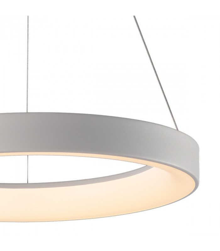 Niseko Ring Pendant 45cm 30W LED, 3000K-6000K Tuneable, 2100lm, Remote Control, White, 3yrs Warranty