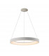 Niseko Ring Pendant 65cm 50W LED, 3000K-6000K Tuneable, 3500lm, Remote Control, White, 3yrs Warranty