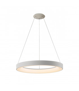 Niseko Ring Pendant 65cm 50W LED, 3000K-6000K Tuneable, 3500lm, Remote Control, White, 3yrs Warranty