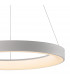 Niseko Ring Pendant 65cm 50W LED, 3000K-6000K Tuneable, 3500lm, Remote Control, White, 3yrs Warranty