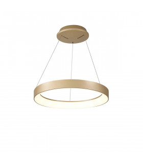 Niseko Ring Pendant 45cm 30W LED, 3000K-6000K Tuneable, 2100lm, Remote Control, Gold, 3yrs Warranty