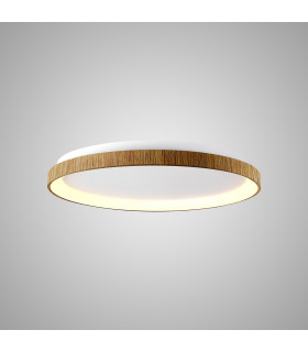 Niseko Ring Ceiling 78cm 58W LED, 3000K, 4700lm, Wood, 3yrs Warranty