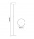 Noa Floor Lamp 2 Light 21W Down 9W Up LED 3000K 3000lm Touch Dimmer Matt White/Beech 3yrs Warranty-8
