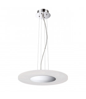 Notte Pendant 28W LED Round 3000K 1800lm Polished Chrome/Frosted Acrylic 3yrs Warranty-1