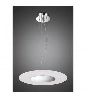 Notte Pendant 28W LED Round 3000K 1800lm Polished Chrome/Frosted Acrylic 3yrs Warranty-2