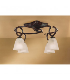(0001 002) Oberture Ceiling 4 Light E14 Brown/Black Oxide-2