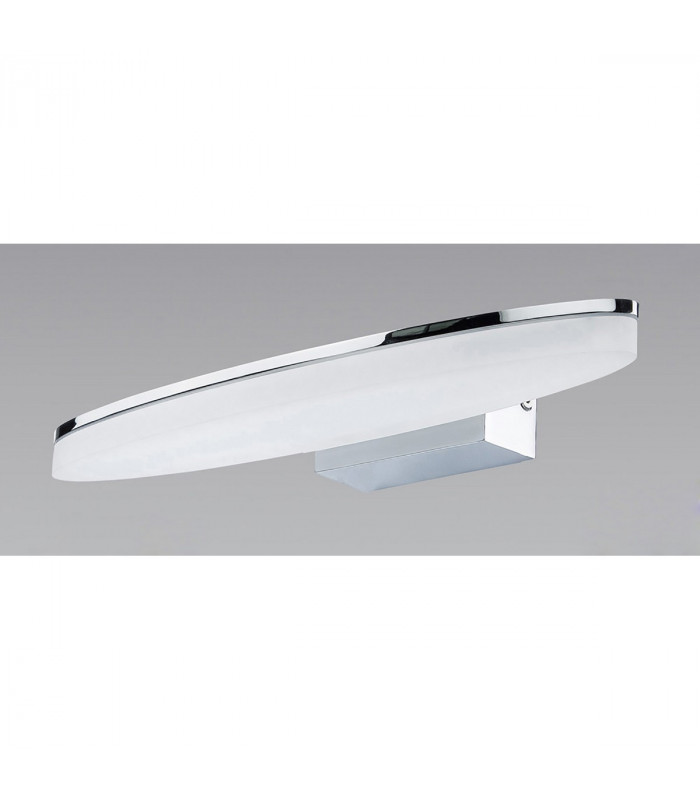 Ola Wall Lamp 6W LED Oval 3000K IP44 450lm Polished Chrome/Frosted Acrylic 3yrs Warranty-2