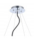 Ora Pendant 8 Twisted Round Light E27 Gloss Purple/White Acrylic/Polished Chrome CFL Lamps INCLUDED-5