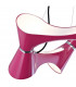 Ora Pendant 8 Twisted Round Light E27 Gloss Purple/White Acrylic/Polished Chrome CFL Lamps INCLUDED-6