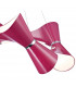 Ora Pendant 8 Twisted Round Light E27 Gloss Purple/White Acrylic/Polished Chrome CFL Lamps INCLUDED-8