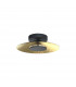 Orion Ceiling 40cm Round 20W LED 3000K 1400lm Gold Leaf/Black 3yrs Warranty-1