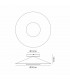 Orion Ceiling 55cm Round 24W LED 3000K 1680lm Gold Leaf/Black 3yrs Warranty-9