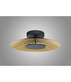 Orion Ceiling 55cm Round 24W LED 3000K 1680lm Wood/Black 3yrs Warranty-2