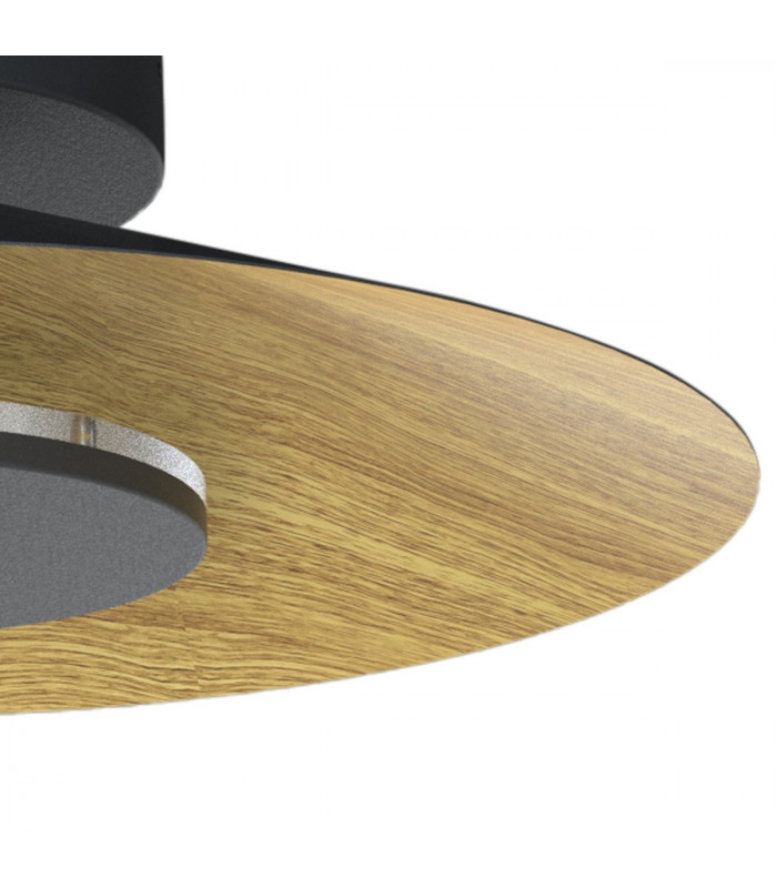 Orion Ceiling 55cm Round 24W LED 3000K 1680lm Wood/Black 3yrs Warranty-9