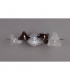 Otto Ceiling/Wall 5 Light G4 Bar Polished Chrome/Frosted Glass/Black Glass NOT LED/CFL Compatible-2