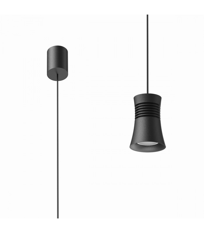 Pagoda Pendant 1 Light GU10 Black-1