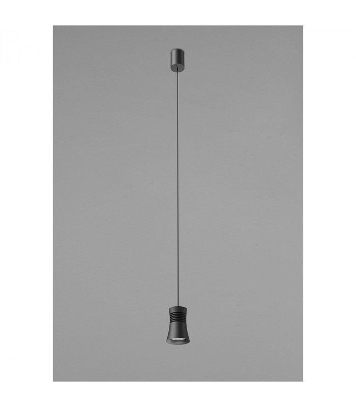 Pagoda Pendant 1 Light GU10 Black-2