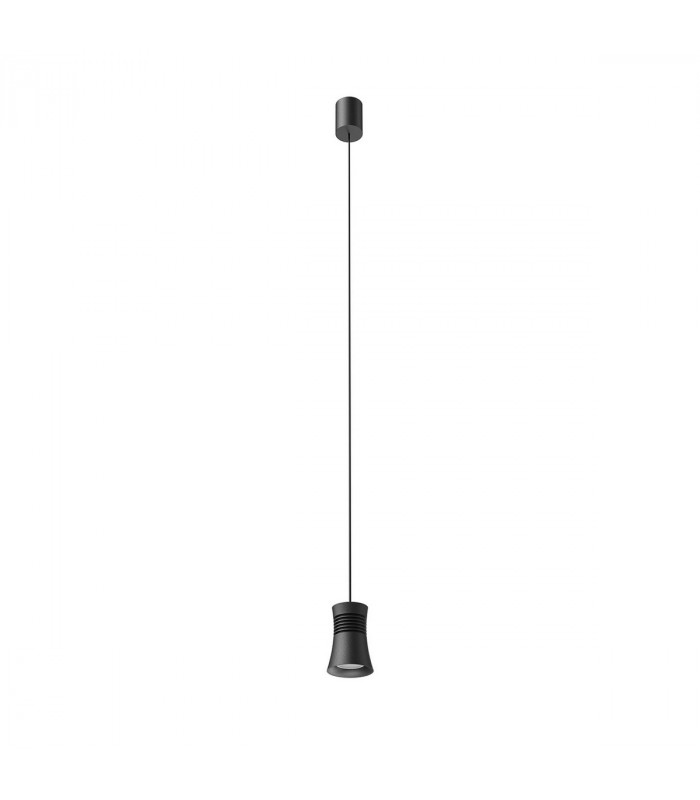 Pagoda Pendant 1 Light GU10 Black-3