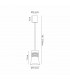 Pagoda Pendant 1 Light GU10 Black-8
