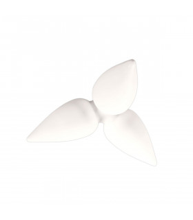 Palma Ceiling 3 Light CFL Outdoor IP44, Matt White/Opal White