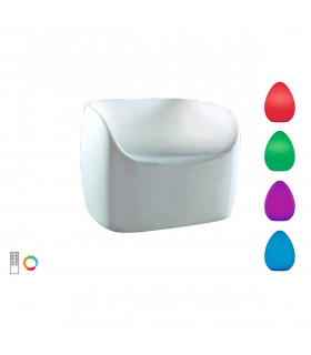 Pao Small Sofa Rechargeable LED RGB Outdoor IP65, Opal White Item Weight: 16.3kg