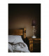 Paola Wall Lamp 1 Light E14 Gold Painted With Cream Shade & Amber Glass Droplets-5
