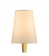Paola Wall Lamp 1 Light E14 Gold Painted With Cream Shade & Amber Glass Droplets-8