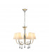 Paola Pendant 70cm Round 5 x E14 (Max 40W) Silver Painting Cream Shades-1