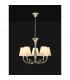 Paola Pendant 70cm Round 5 x E14 (Max 40W) Silver Painting Cream Shades-2