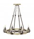 8 Light Chandelier Iron Finish, E14 - 1