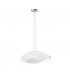 Pasion Rectangular Pendant 4 Light E27 Gloss White/White Acrylic/Polished Chrome CFL Lamps INCLUDED-1
