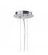 Pasion Rectangular Pendant 4 Light E27 Gloss White/White Acrylic/Polished Chrome CFL Lamps INCLUDED-3