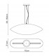 Pasion Rectangular Pendant 4 Light E27 Gloss White/White Acrylic/Polished Chrome CFL Lamps INCLUDED-6