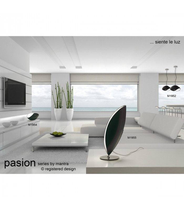 Pasion Rectangular Pendant 3 Light E27 Gloss Black/White Acrylic/Polished Chrome CFL Lamps INCLUDED-3