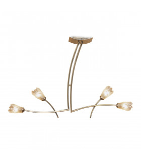 Pietra Linear Pendant 2 Arm 4 Light G9 Antique Brass-1